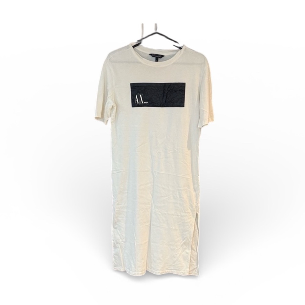 A/X Armani Exchange Women’s Beats long side slit nightshirt white/black Small
